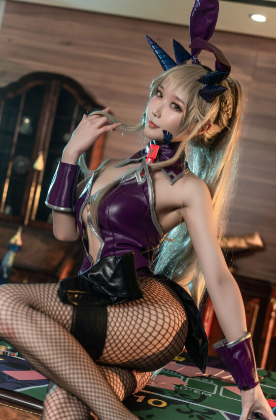 [COSPLAY]阿包也是兔娘 – 黑枪呆兔女郎