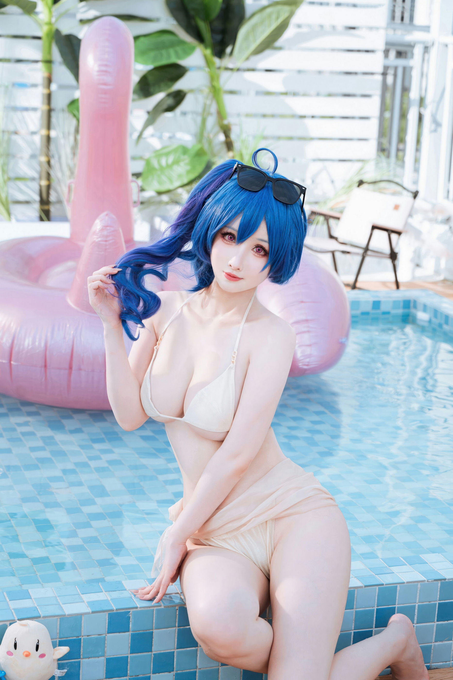 [COSPLAY]rioko凉凉子 – 圣路易斯 香槟色比基尼
